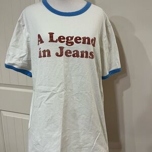 Wrangler Blue and White T-Shirt